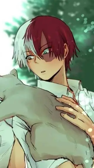 ai character: shoto Todoroki  background