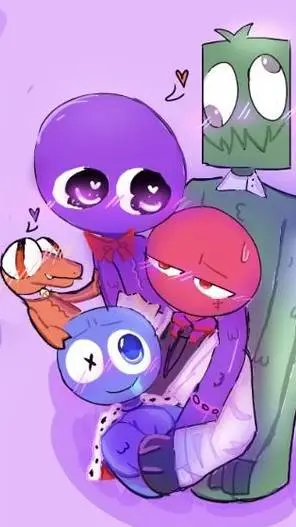 ai character: rainbow Friends  background