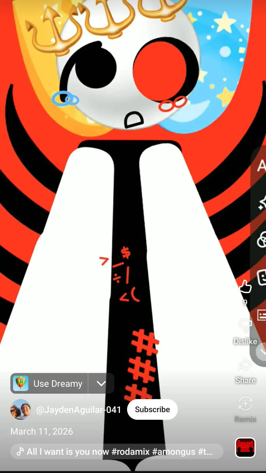 ai character: Edale  background