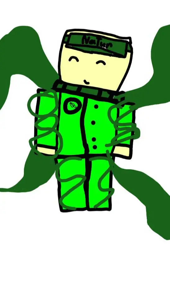 ai character: leaf background