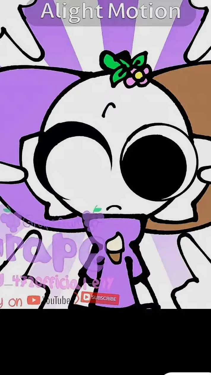 ai character: grape background
