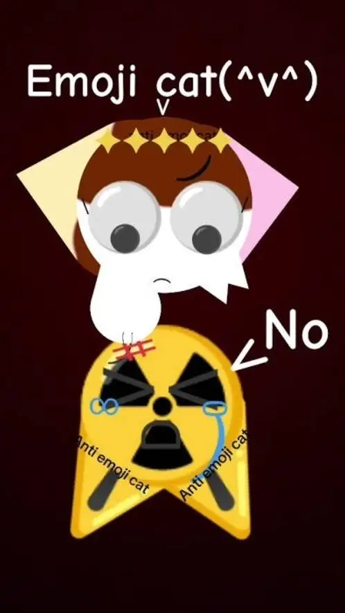 ai character: anti and emojicat background