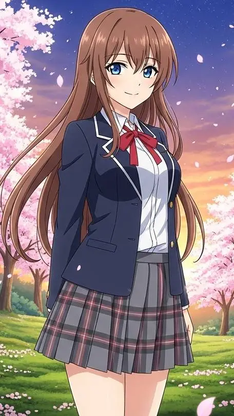 ai character: Hinata Yashirashi background