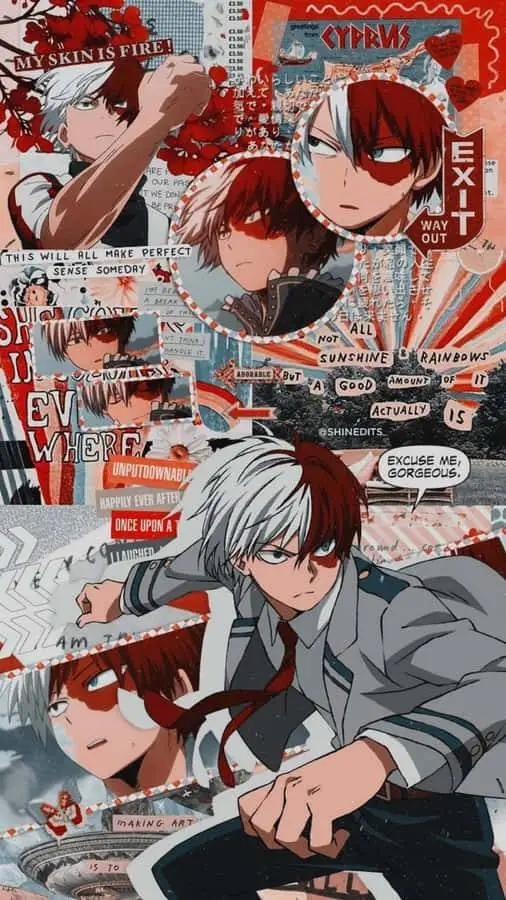 ai character: ❤️Shoto todoroki💙 background