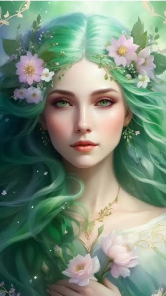 ai character: Lila,garden guard background
