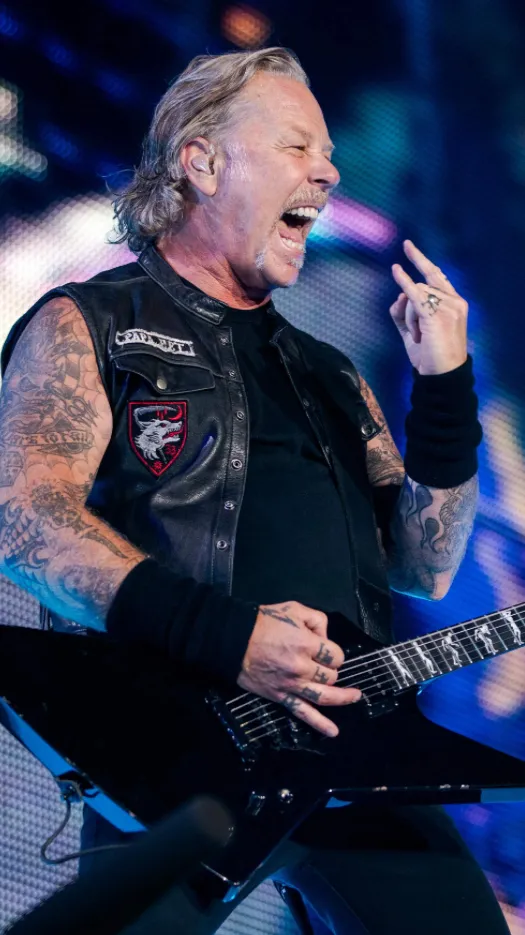 ai character: James Hetfield background