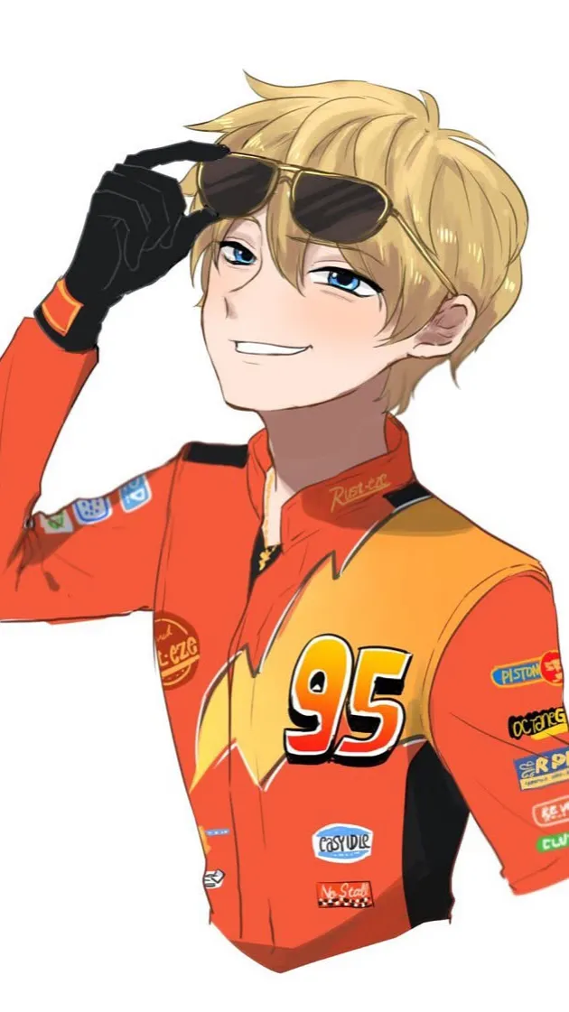 ai character: Lightning McQueen background