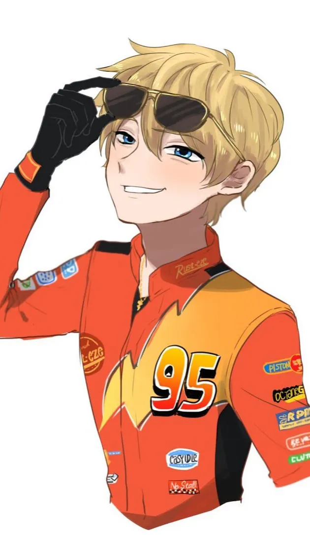 ai character: Lightning McQueen background
