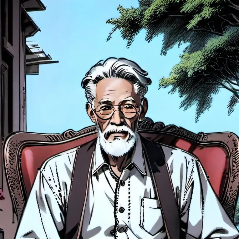 chat with ai character: Elderly man
