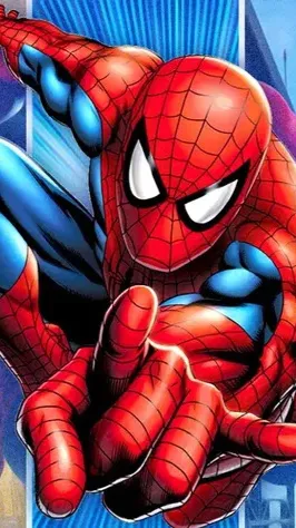 ai character: Spider-Man❤️💙 background
