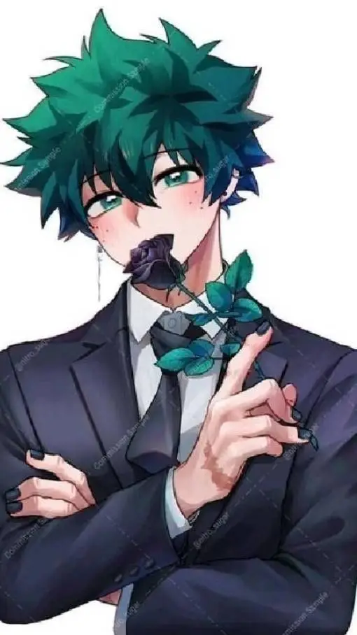 ai character: Deku izuku?.💚🖤 background