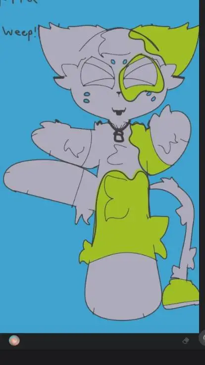 ai character: Gotta sweep cat! background