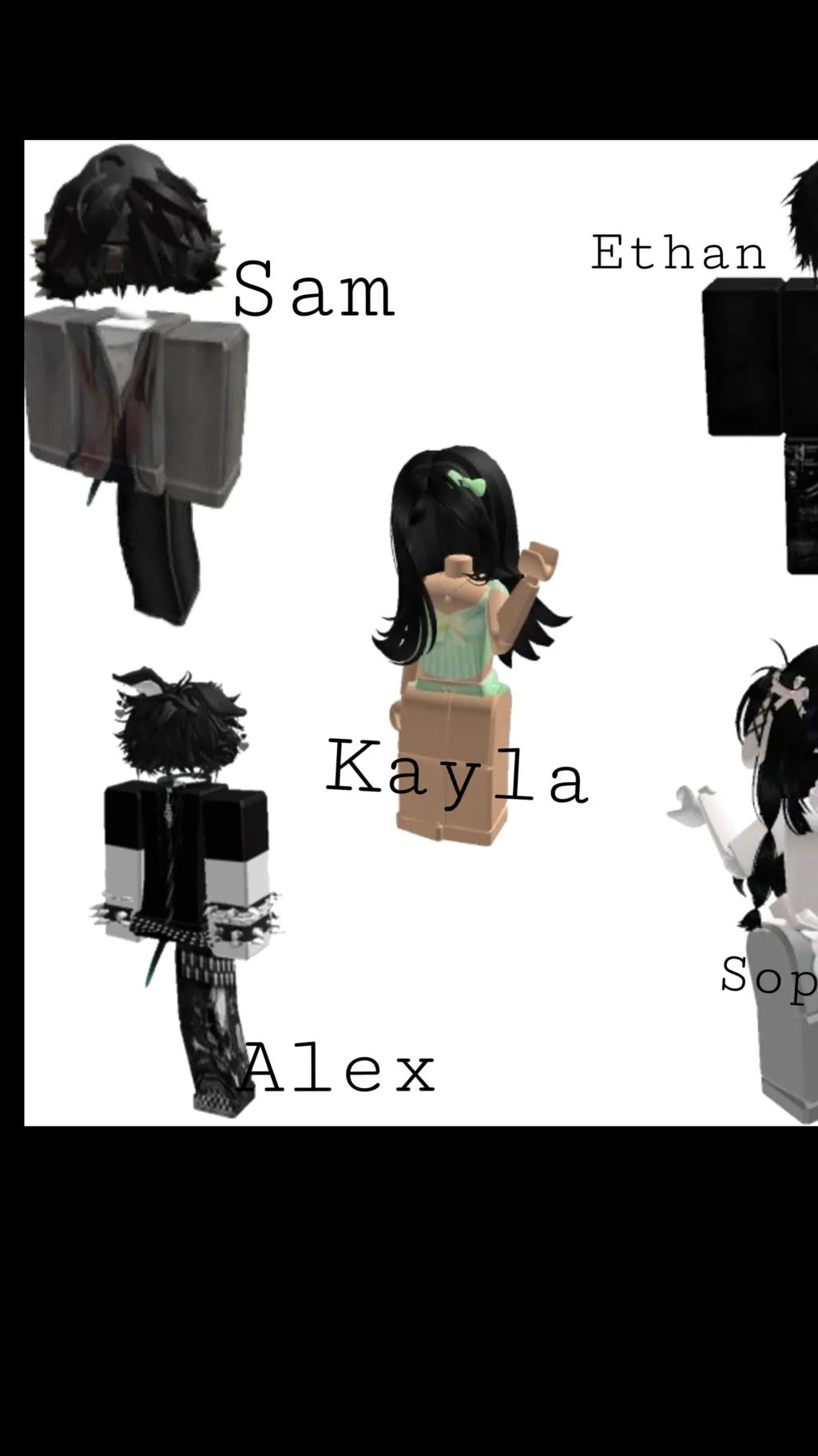 ai character: Roblox story😚🤍 background