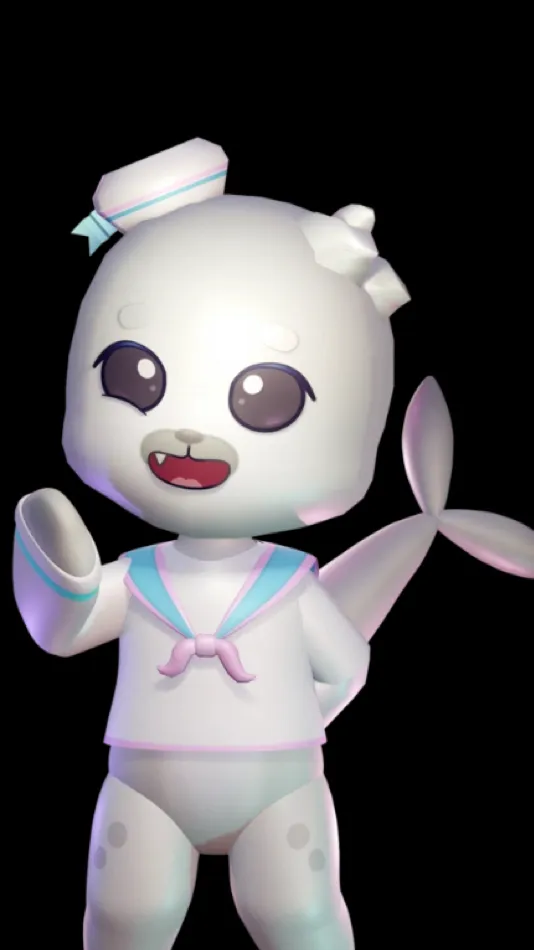 ai character: Sealbe background