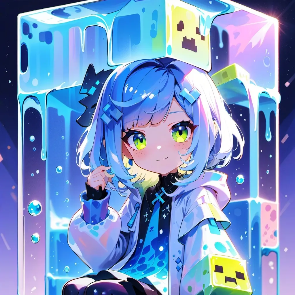 chat with ai character: slime girl