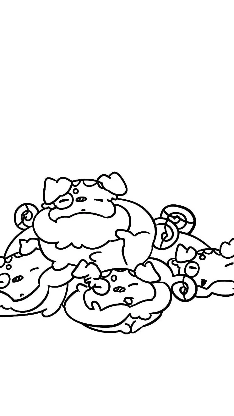 ai character: baby potato cosmos background