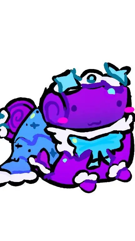 ai character: snowtime cosmo .❄🍪 background