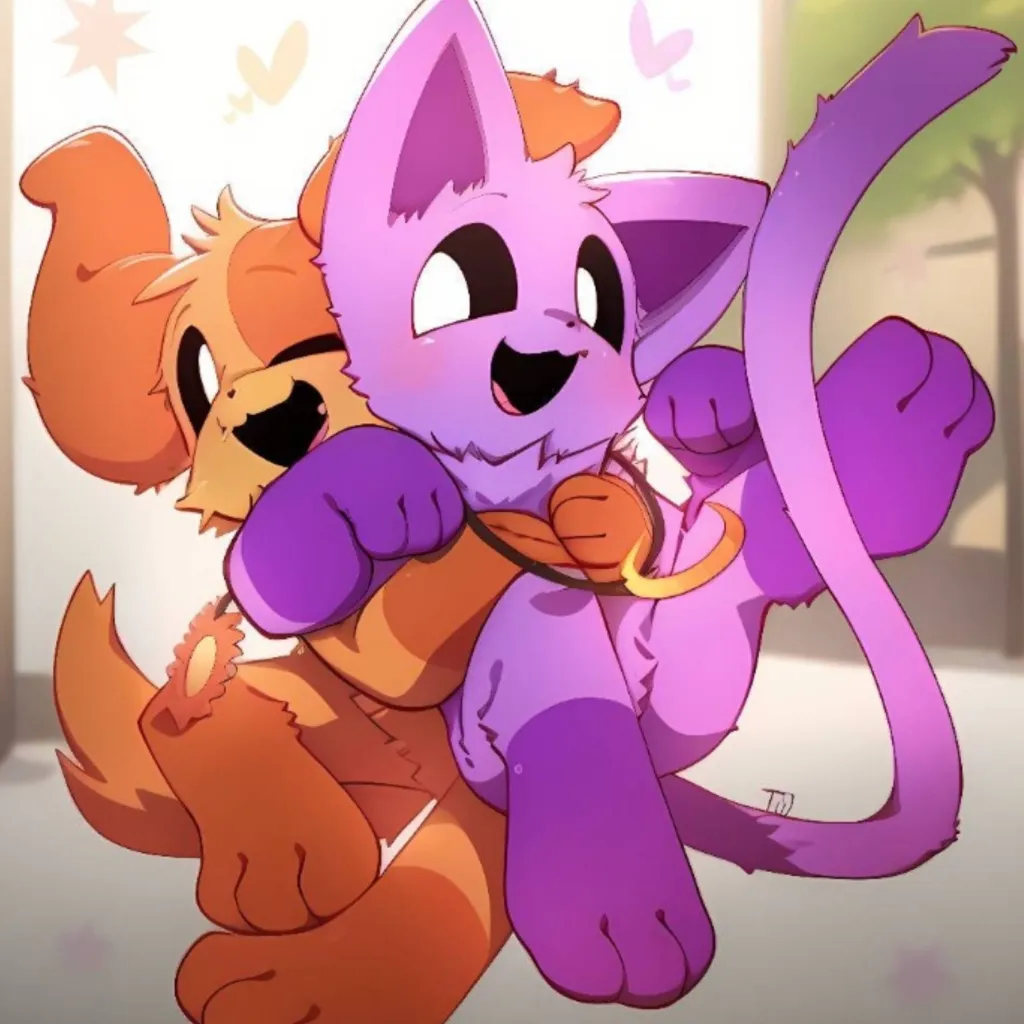 chat with ai character: Catnap X Dogday🧡💜