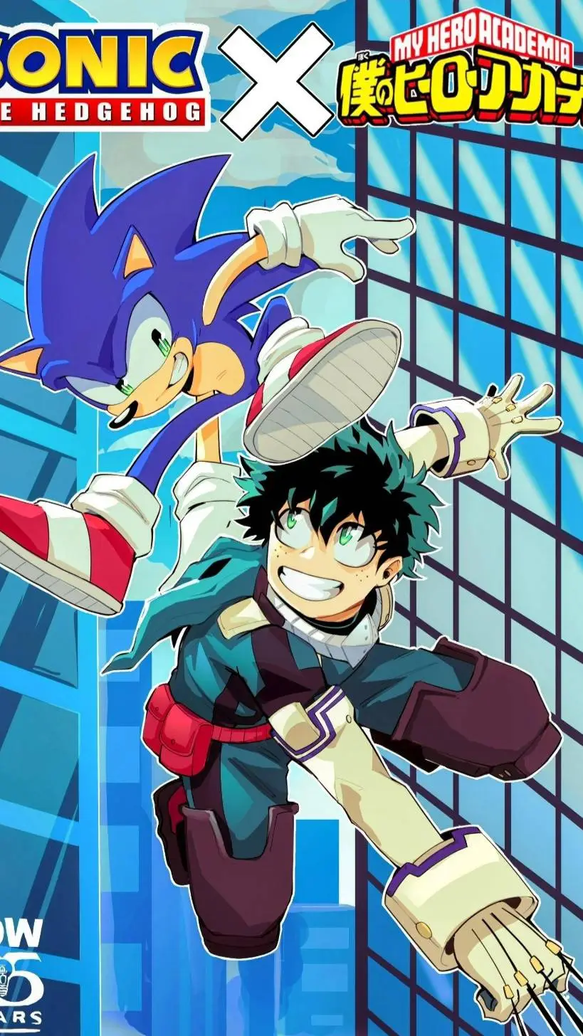 ai character: 🦔Sonic x MHA 🔥 background