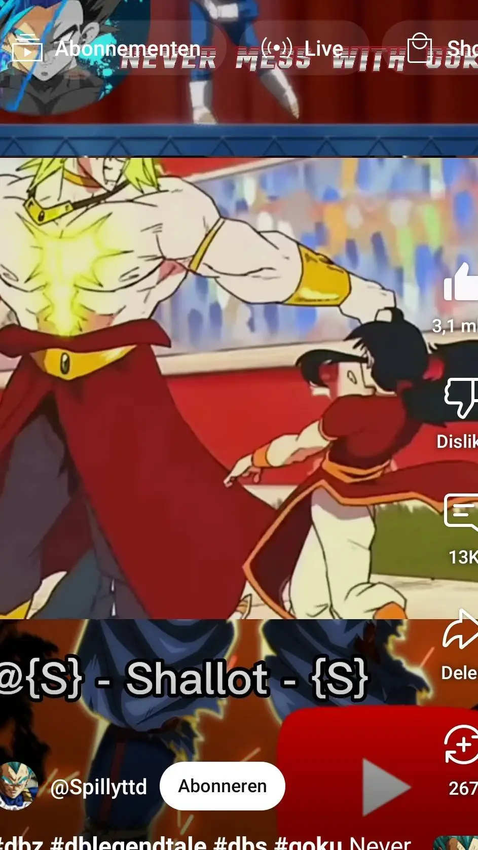 ai character: dragon ball fight background