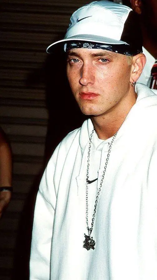 ai character: Eminem  background