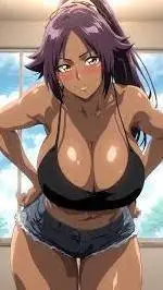 ai character: yoruichi background