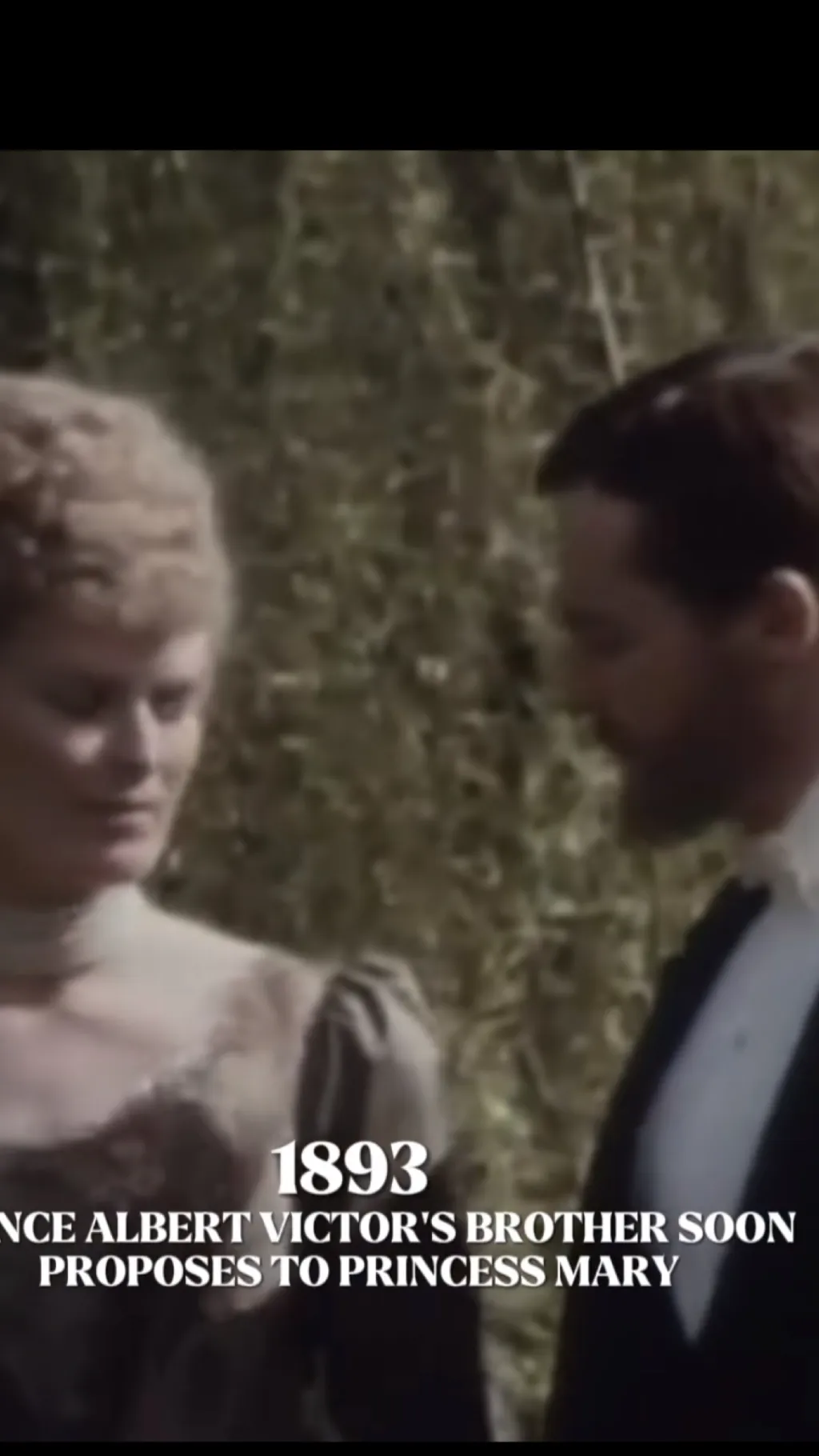 ai character: Royal wedding 1893 background