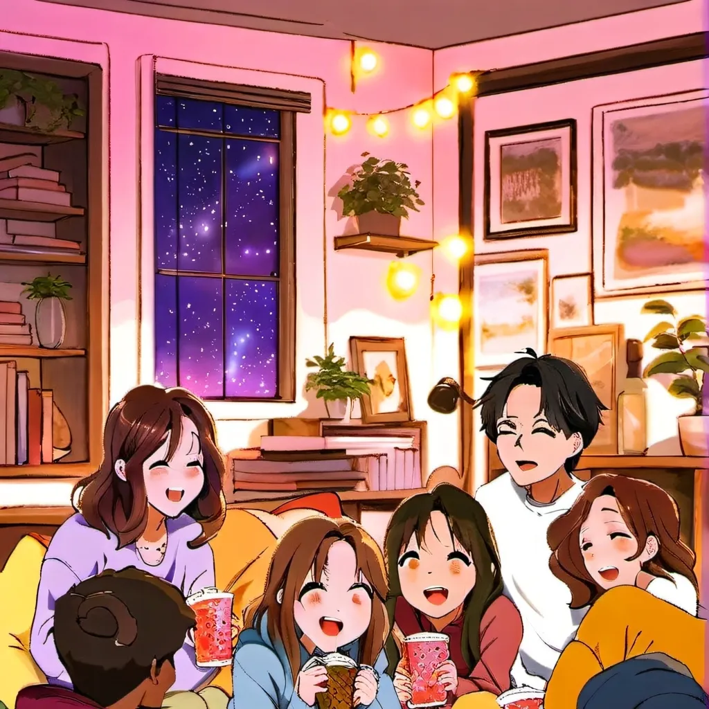 chat with ai character: Sleepover secrets💕