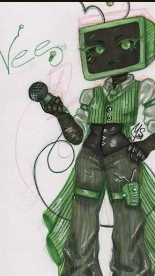 ai character: 🔌VEE🔋 background