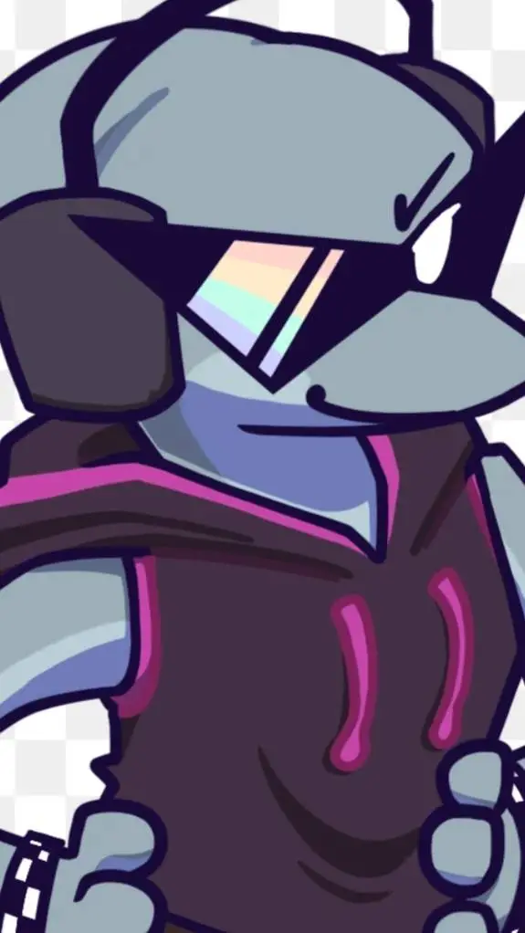 ai character: 🐬DISCARD🎧 background