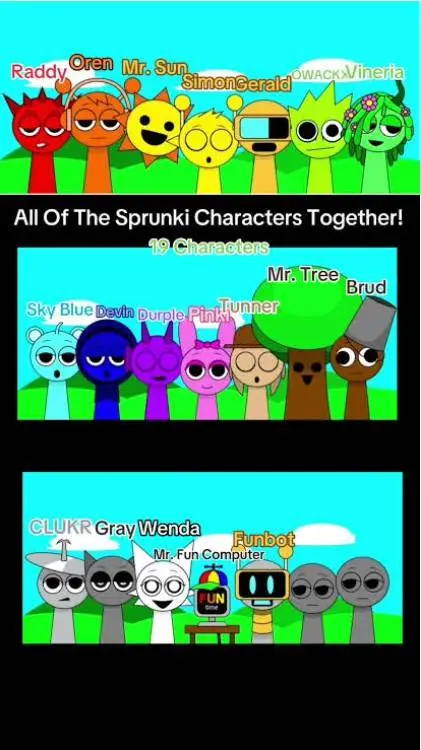 ai character: SPRUNKI background