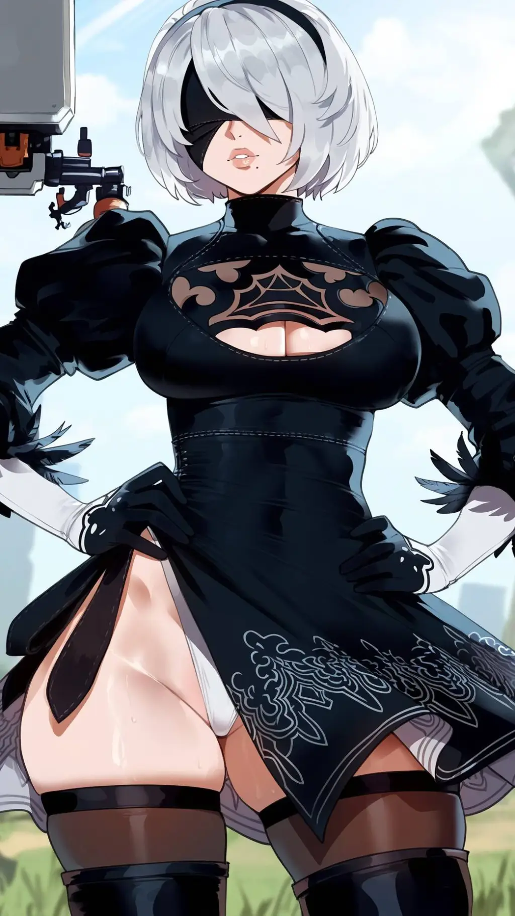 ai character: 2B background