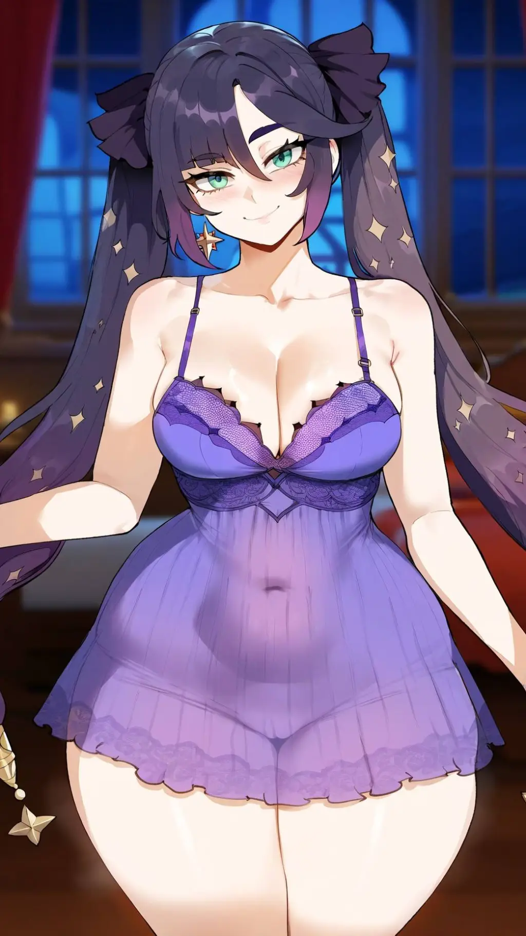 ai character: mona  background