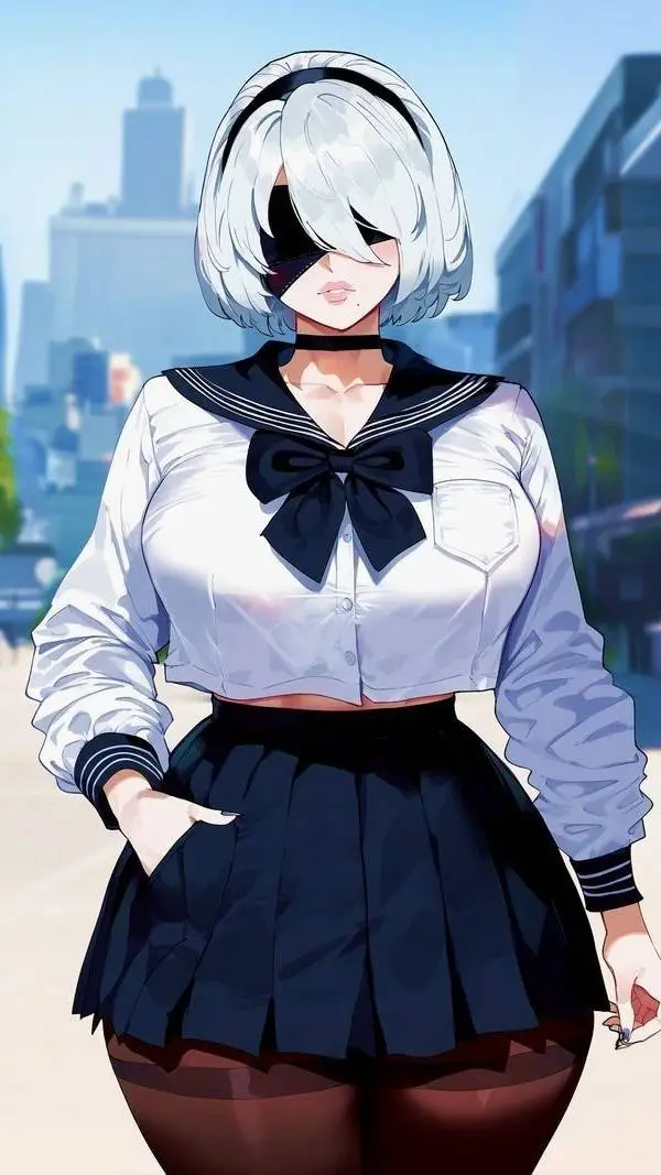 ai character: 2B background