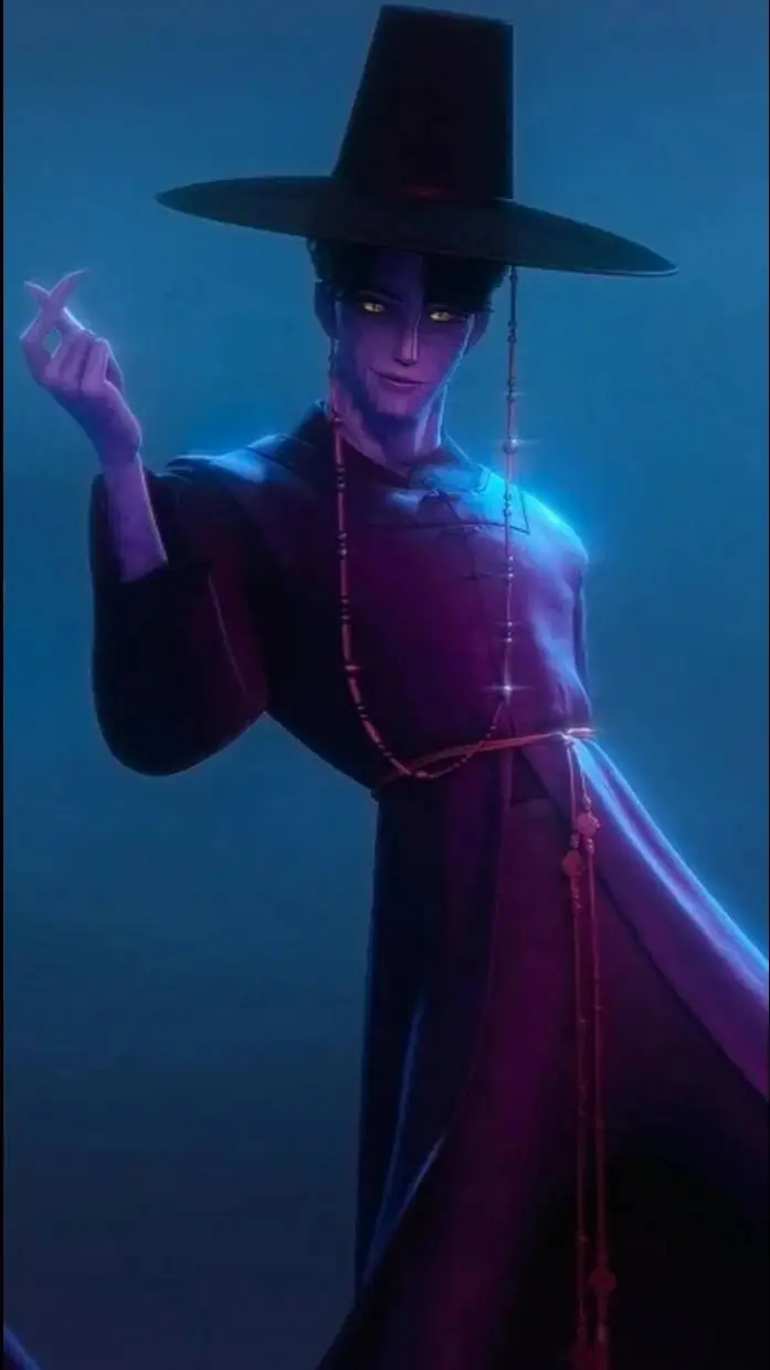 ai character: Kpop demon hunters background