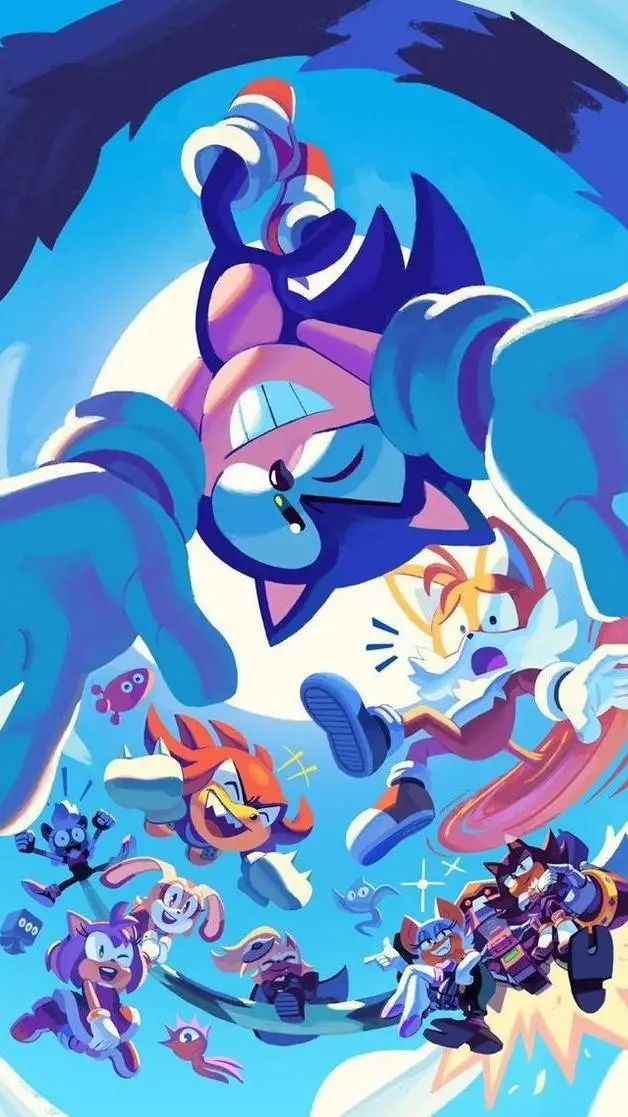 ai character: sonic world  background