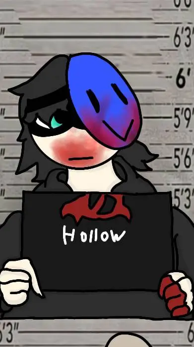 ai character: hollow  background