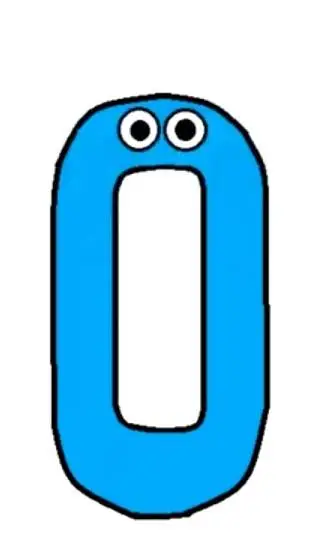 ai character: Blue 0 background