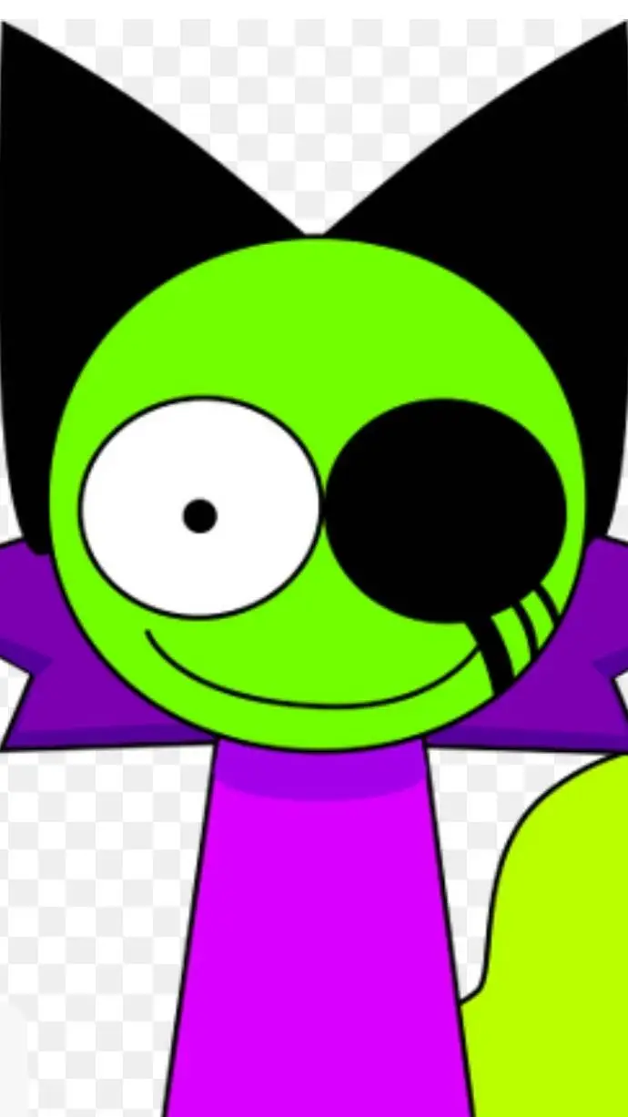 ai character: Sprunki Acid background