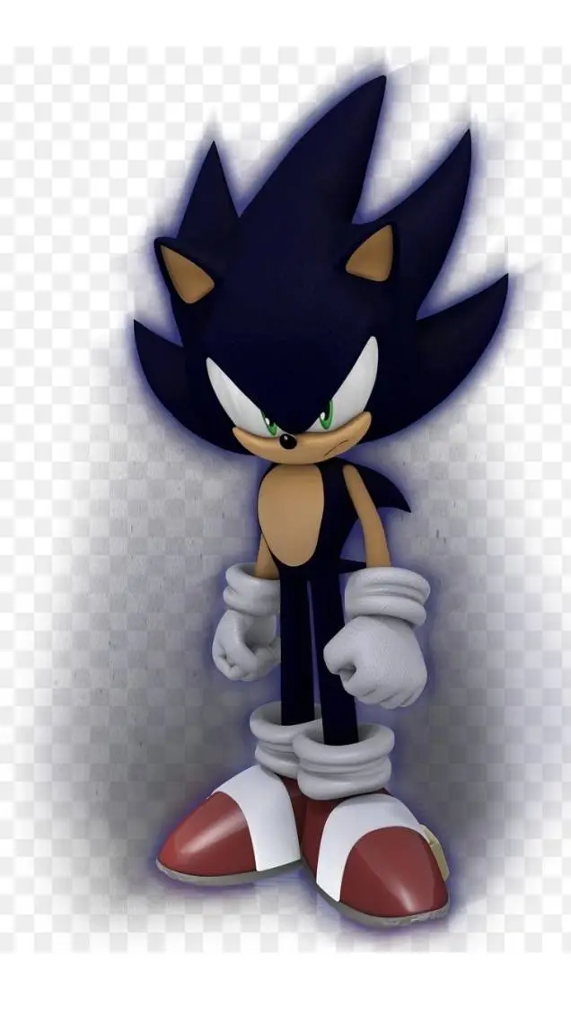 ai character: dark sonic background