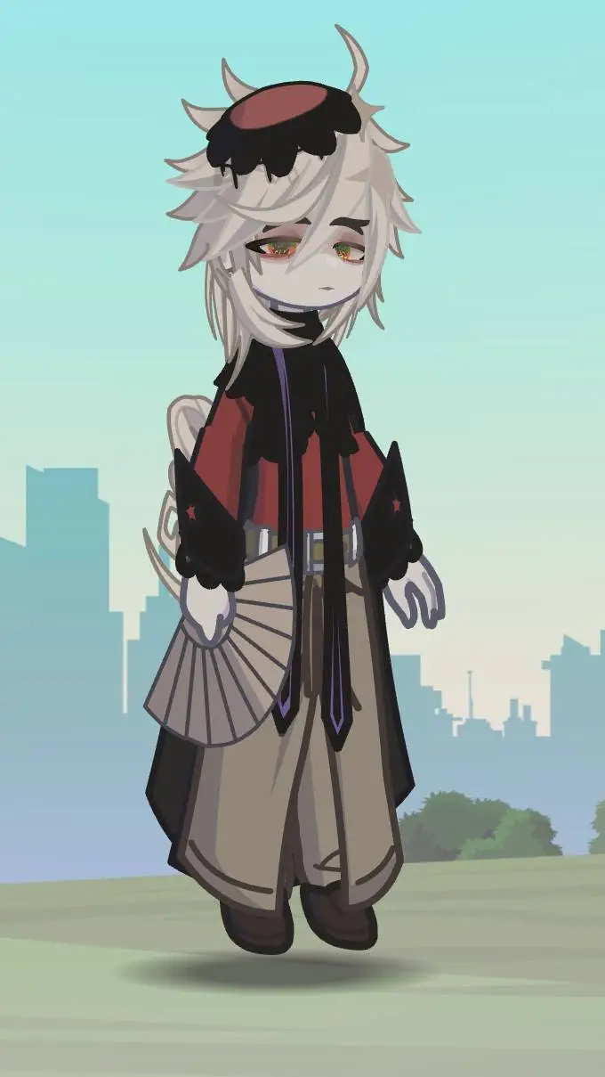 ai character: DOUMAAAAAA HEHE background