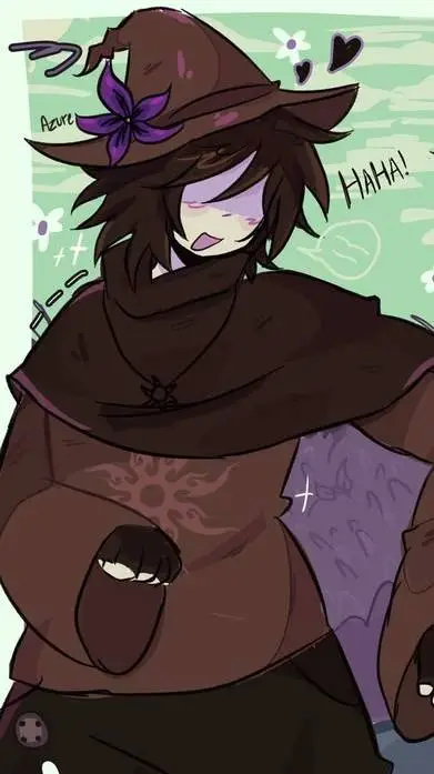 ai character: Azure background