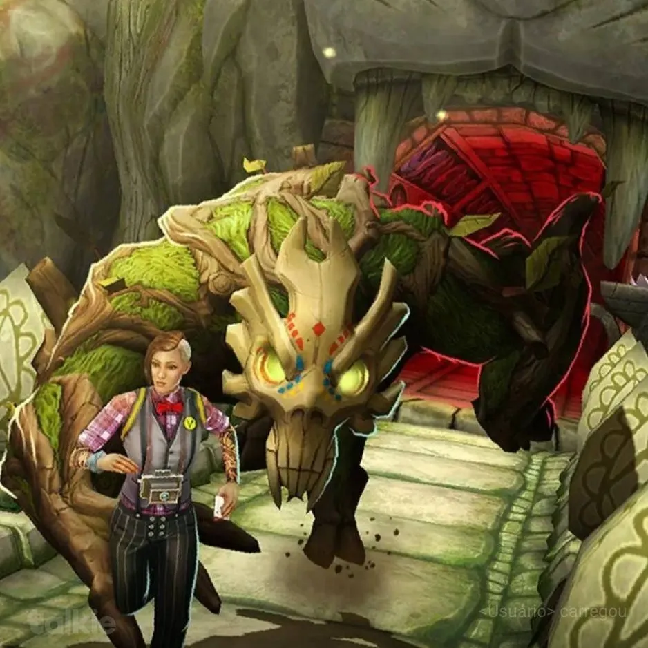 chat with ai character: TEMPLE RUN 2 