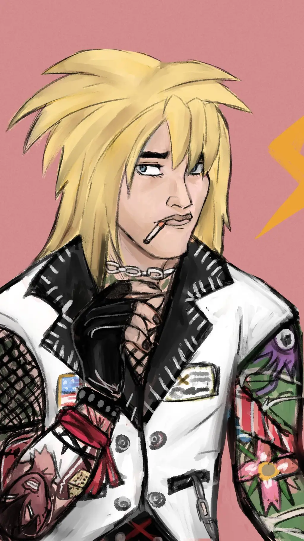 ai character: lzzy Sparks  background