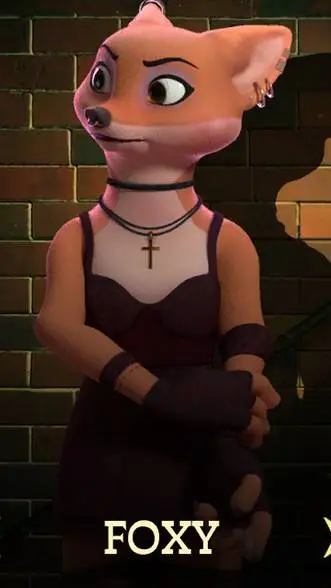 ai character: Foxy  background