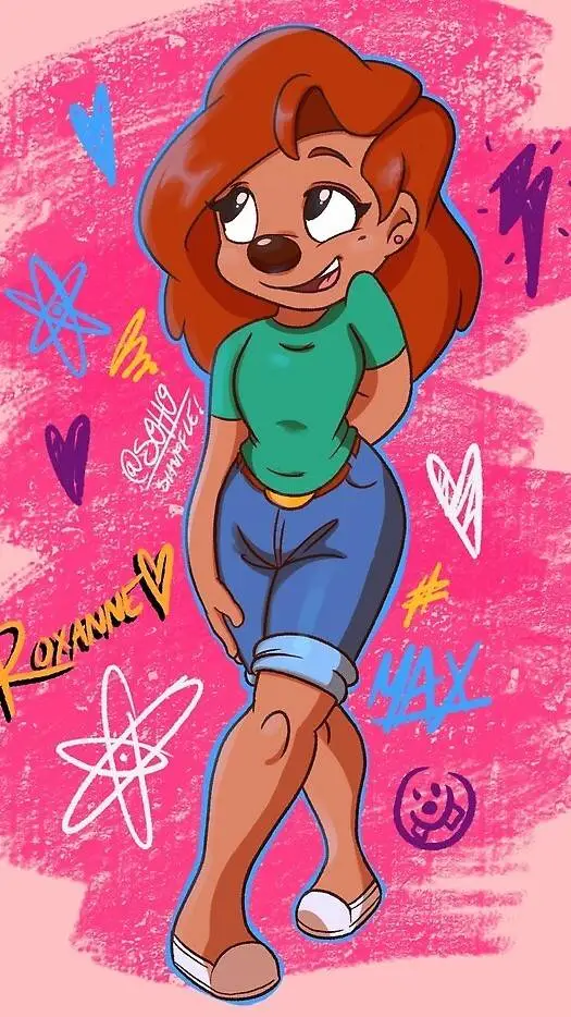 ai character: Roxanne  background