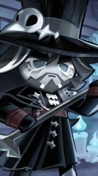 ai character: Charcoal Cookie background