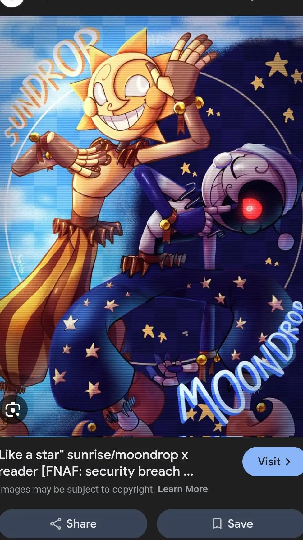 ai character: sun and moon  background