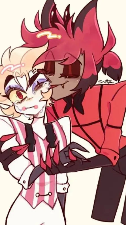 ai character: Lucifer x Alastor background