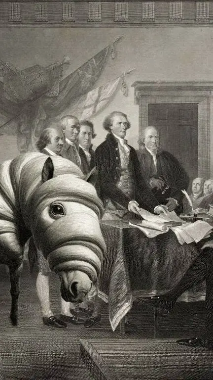 ai character: Croissant Horse background